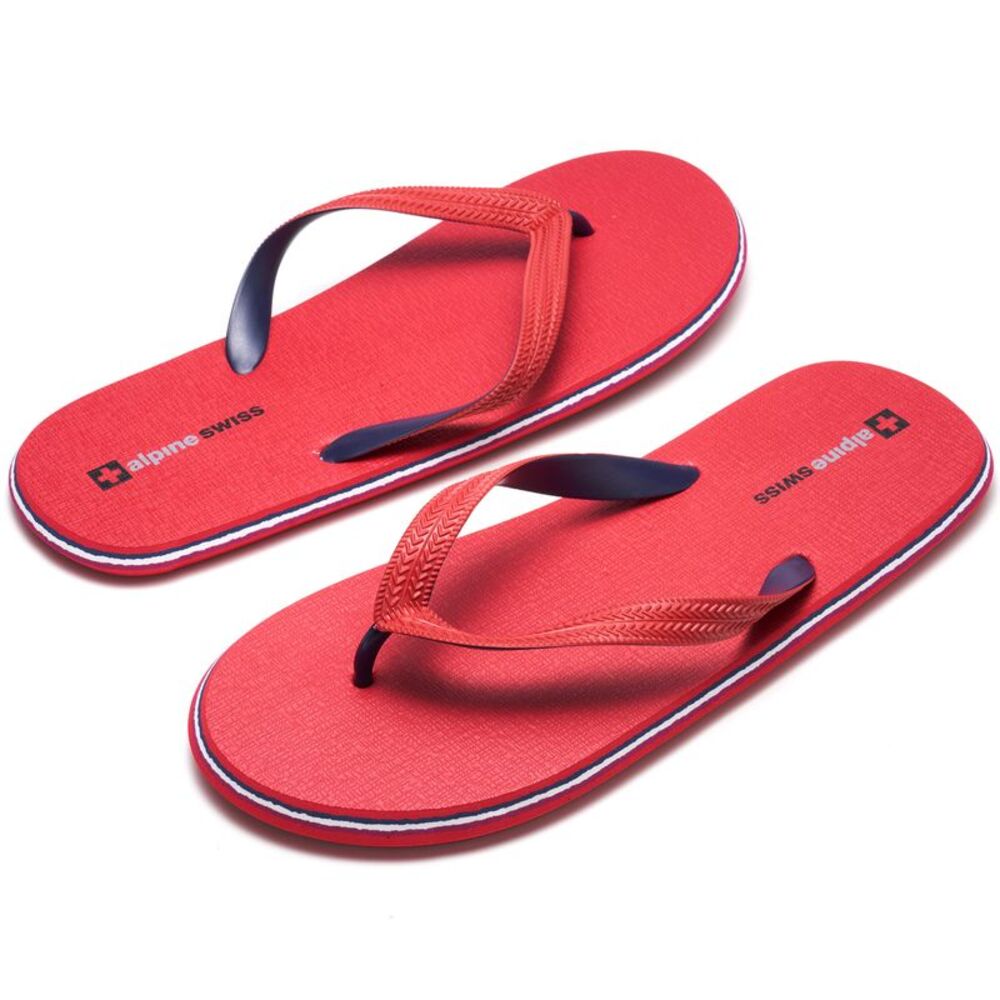 Alpine Swiss Mens Flip Flops Lightweight EVA Thong Summer Sandals Beach Shoes